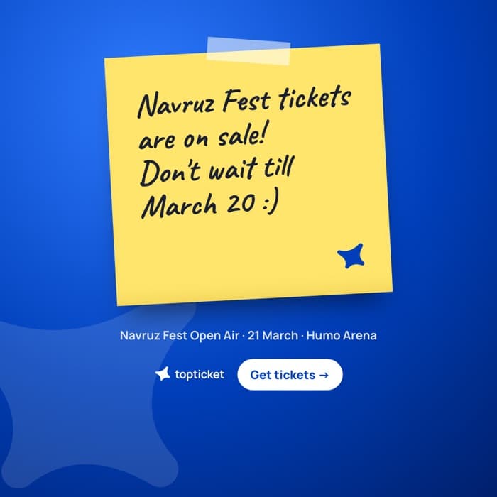 Реклама: Билеты на Navruz Fest в продаже